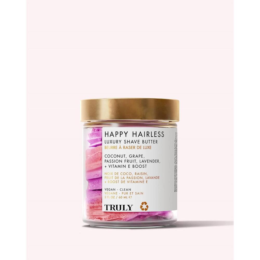 NEW TRULY happy hairless luxury shave butter in pink